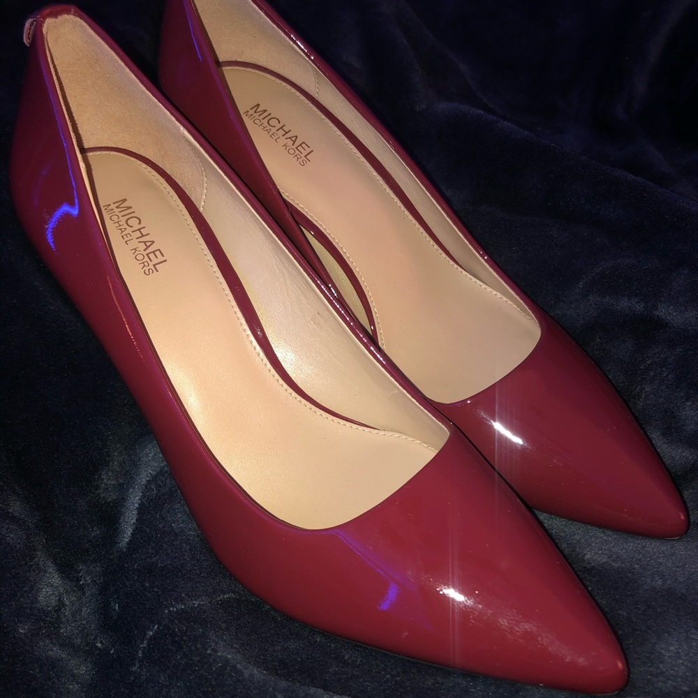 Paten Leather Michael Kors Heels